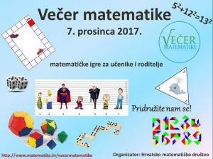Večer matematike Večer matematike