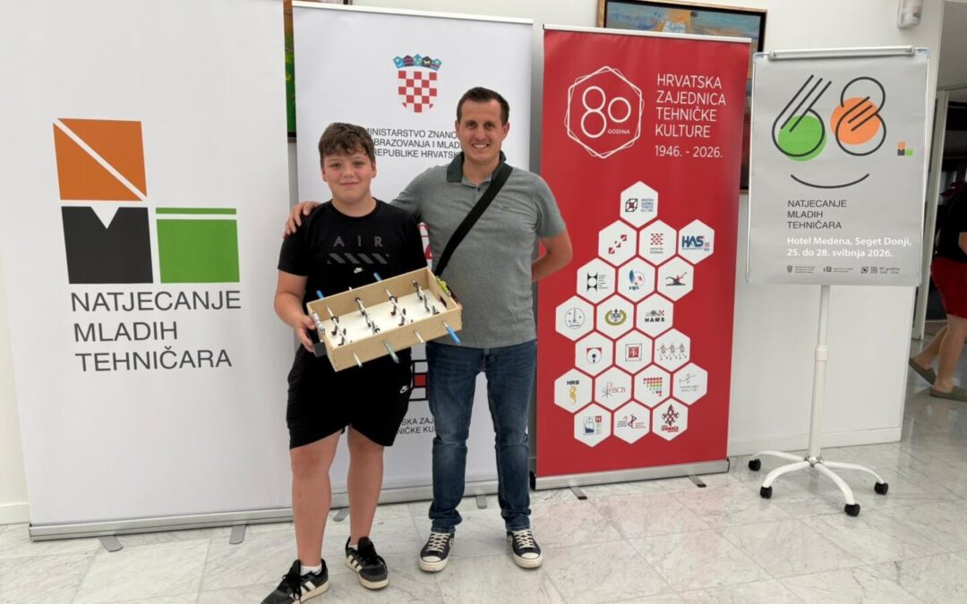 Veliki uspjeh našeg Marka na Državnom natjecanju mladih tehničara u Trogiru!